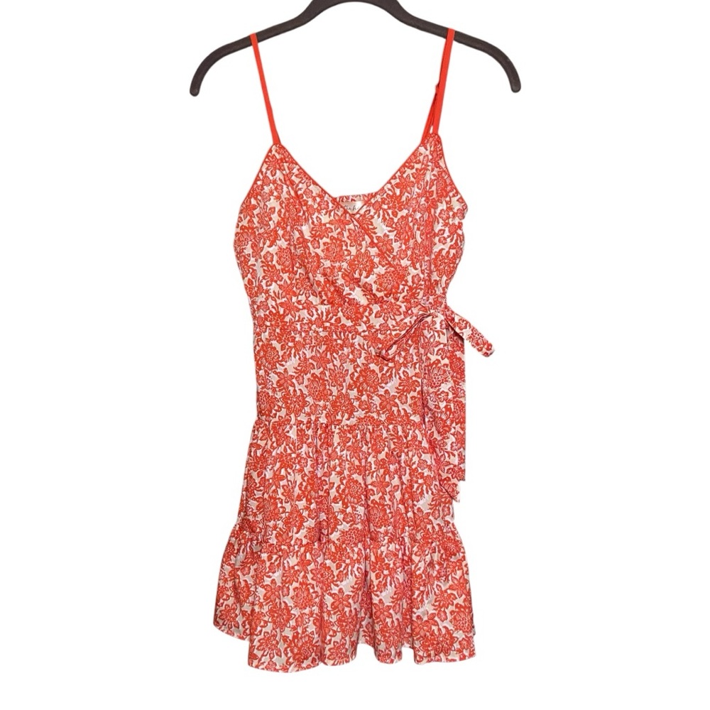 Band of the Free All My Love Printed Mini Wrap Dress V-Neck Floral Bohemian - Picture 3 of 7